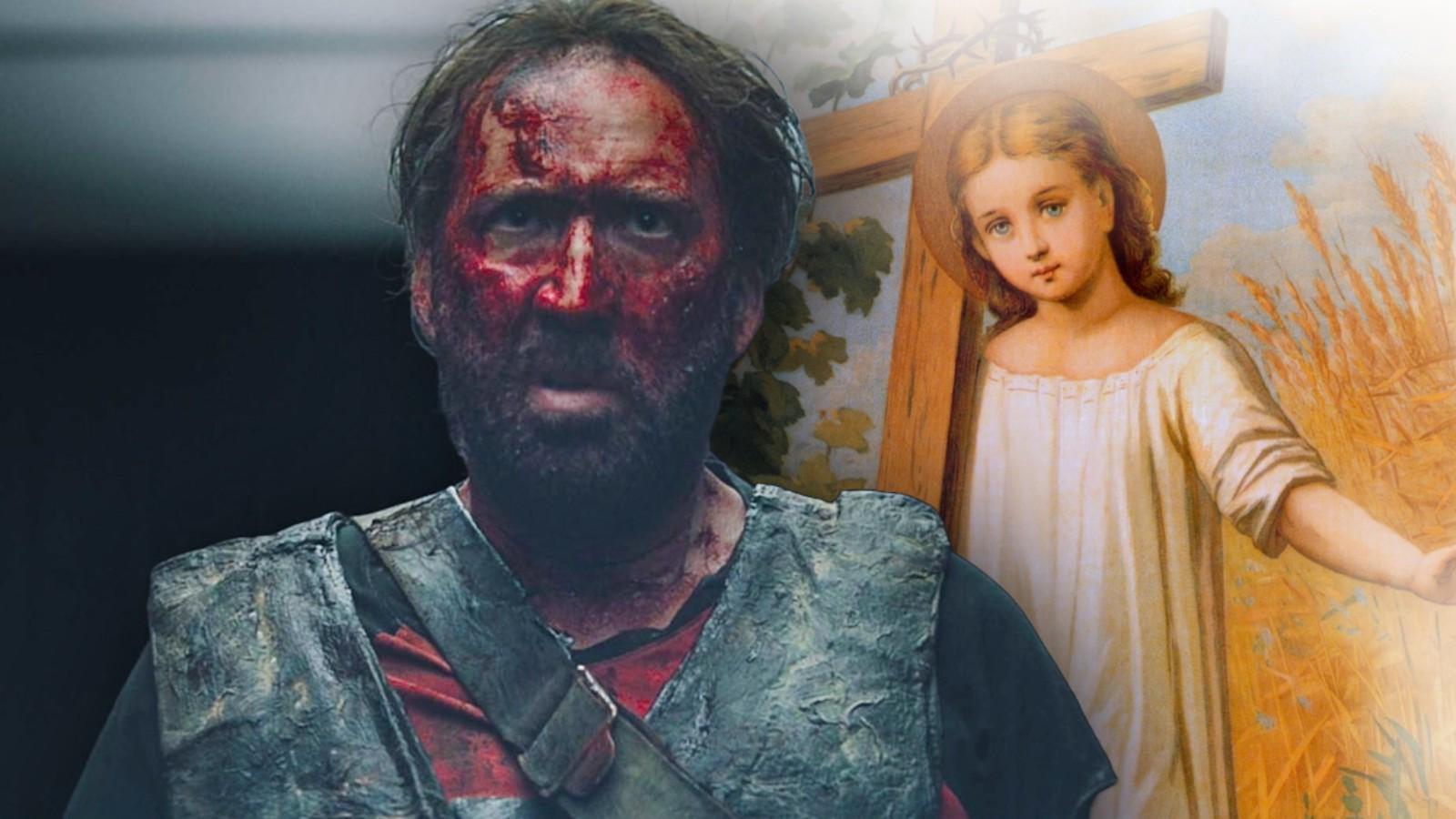Nicolas Cage in Mandy and Jesus as a child