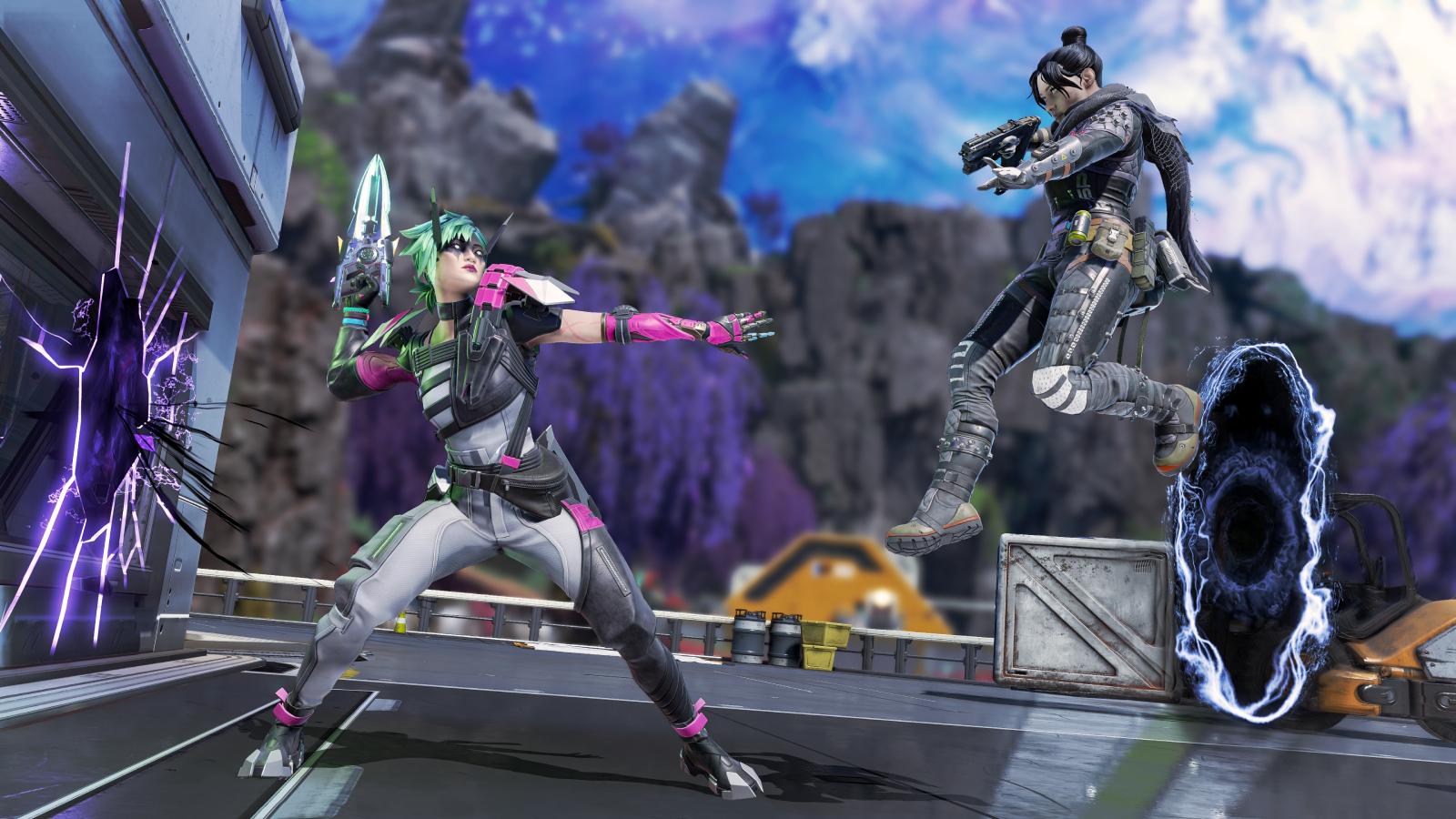 an image of Alter and Wraith in Apex Legends Season 21
