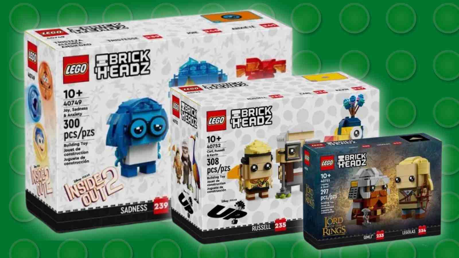Three of the four new LEGO BrickHeadz sets coming in summer