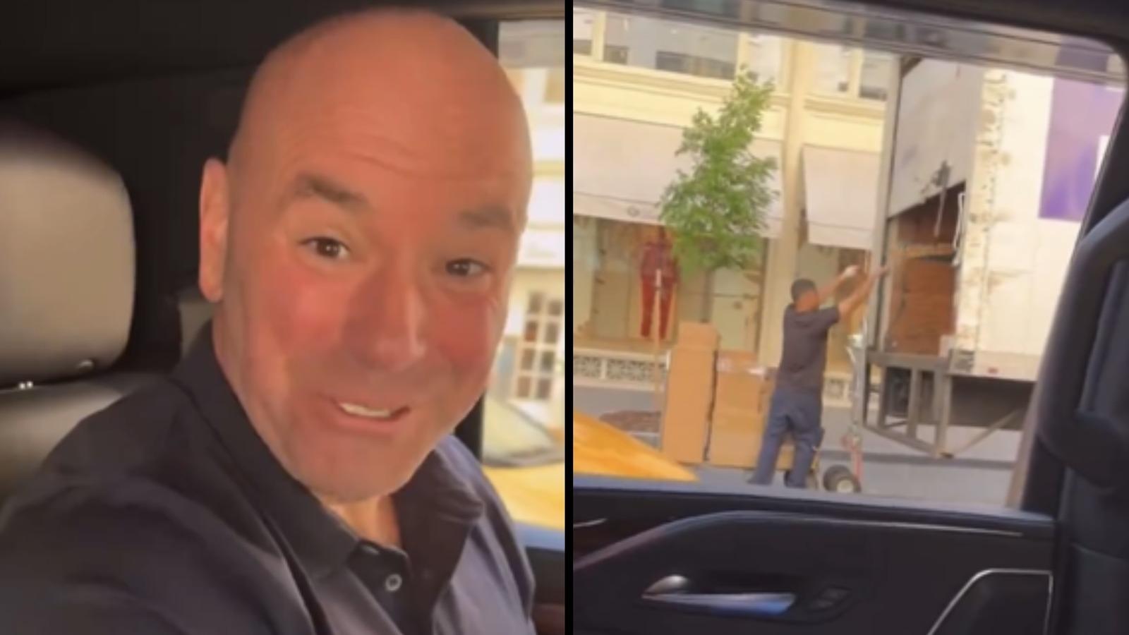 FedEx has fired a delivery driver following Dana White’s viral video