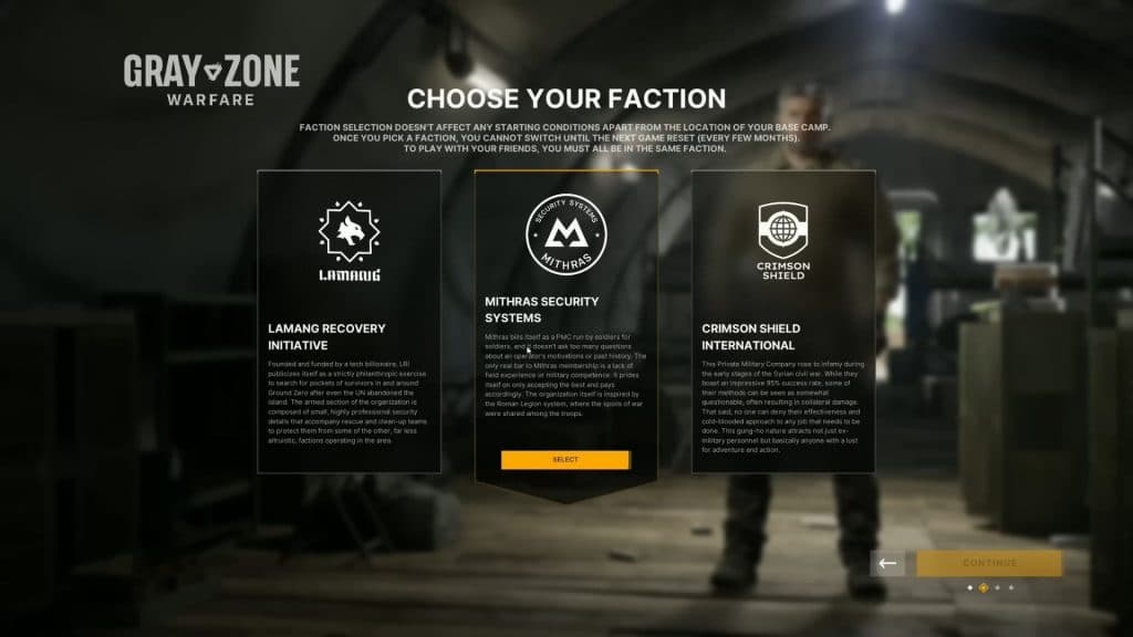 Every faction in Gray Zone Warfare