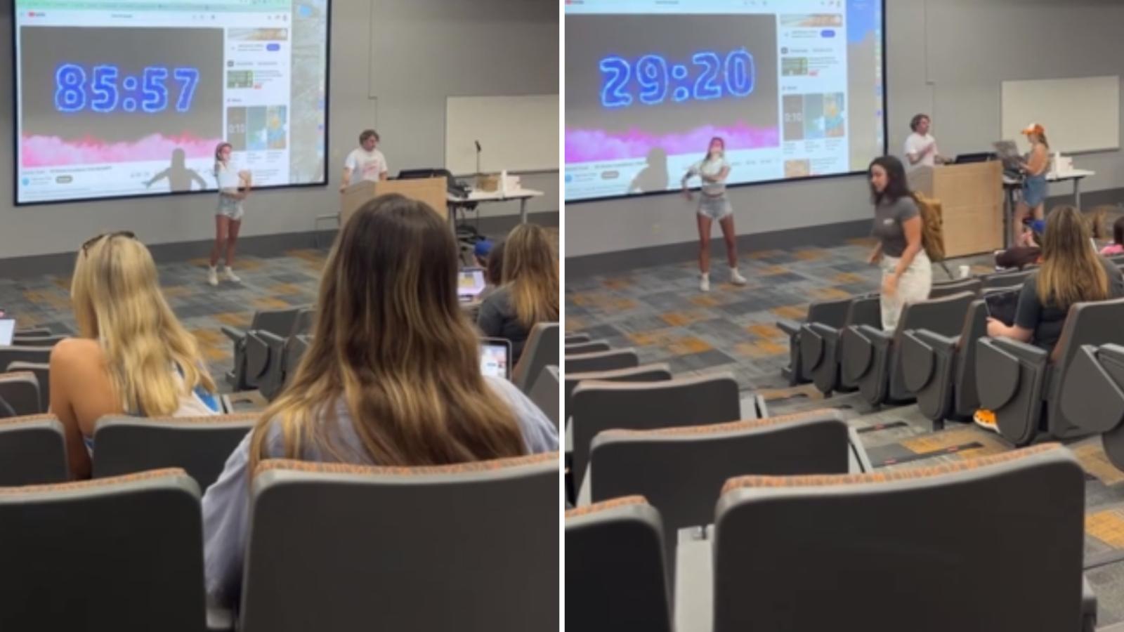 university prof makes student dance for 90 minutes to pass