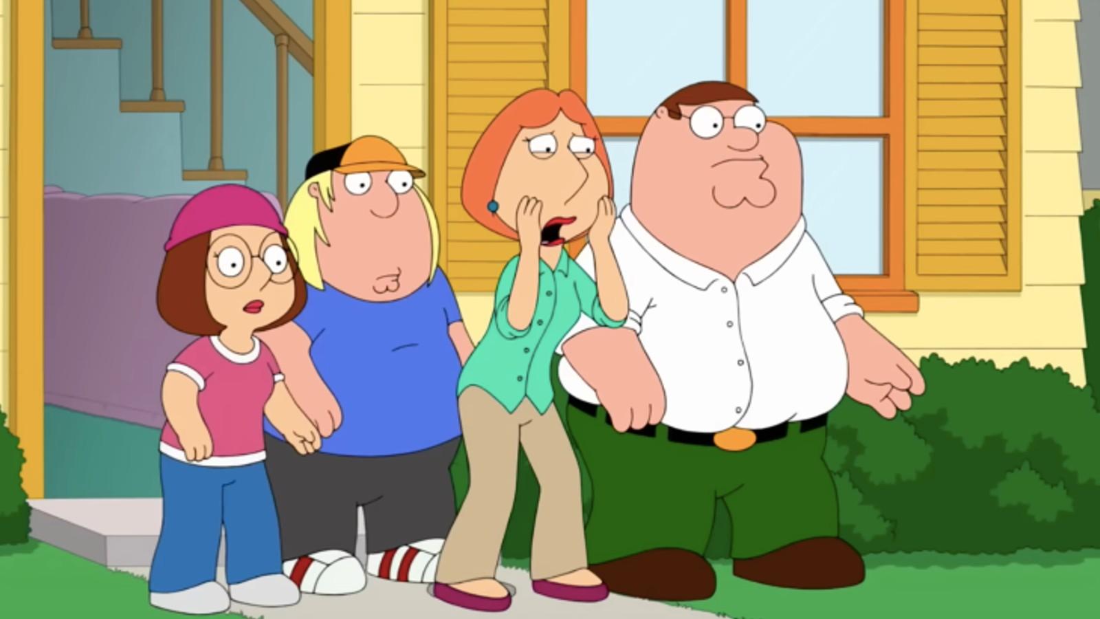 The cast of Family Guy looks shocked
