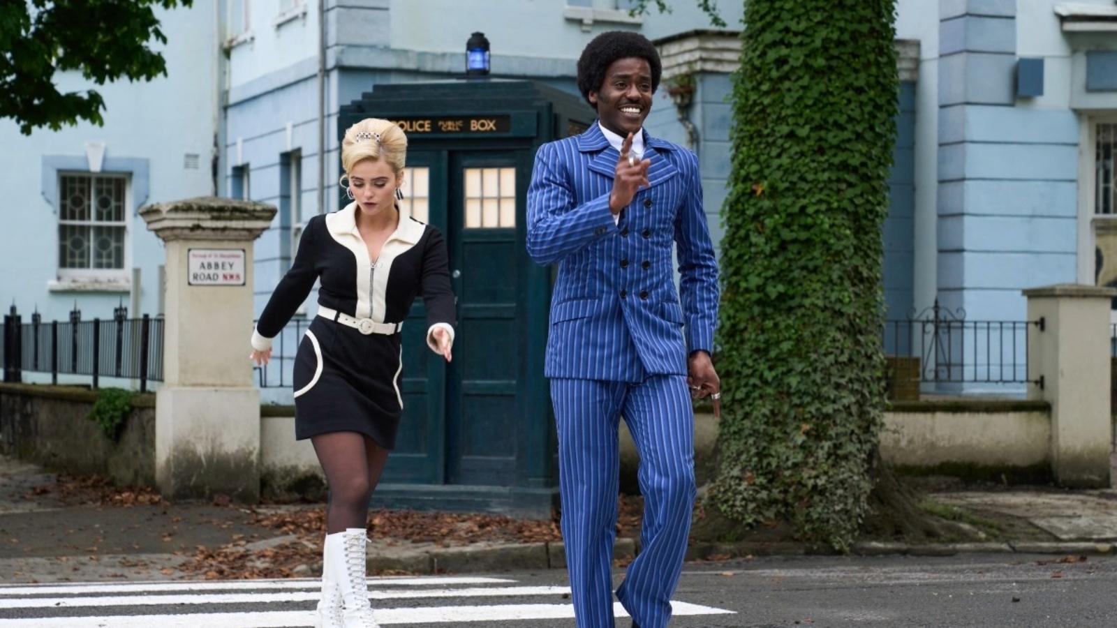 Millie Gibson as Ruby Sunday and Ncuti Gatwa as the Doctor in Doctor Who Season 14 Episode 2