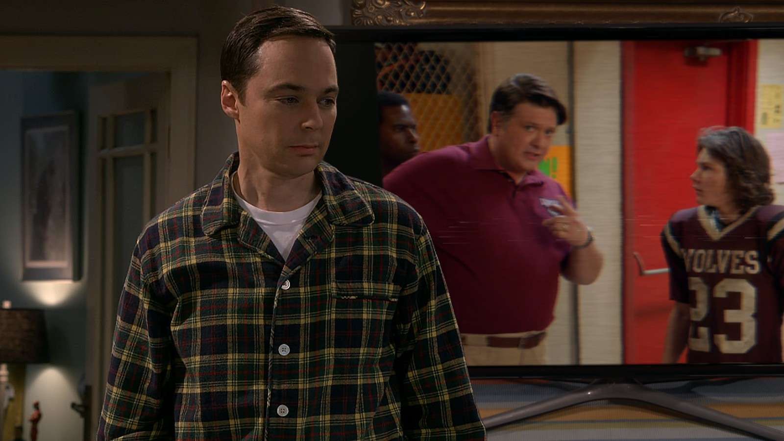 Sheldon and his dad in The Big Bang Theory