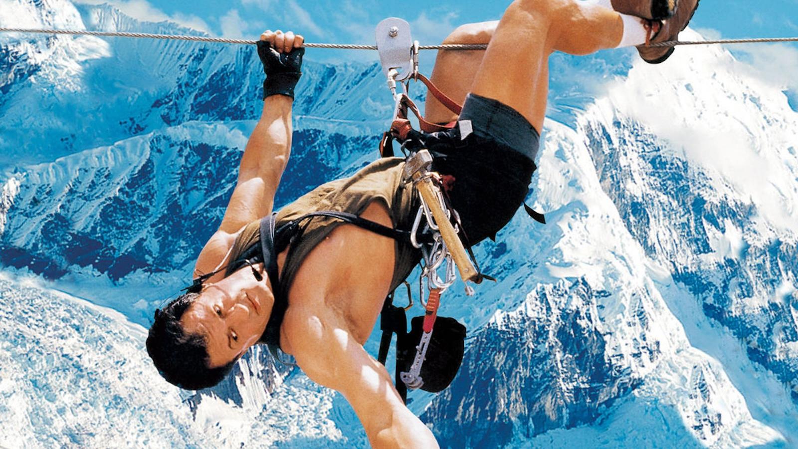 Sylvester Stallone as Gabe in the Cliffhanger poster