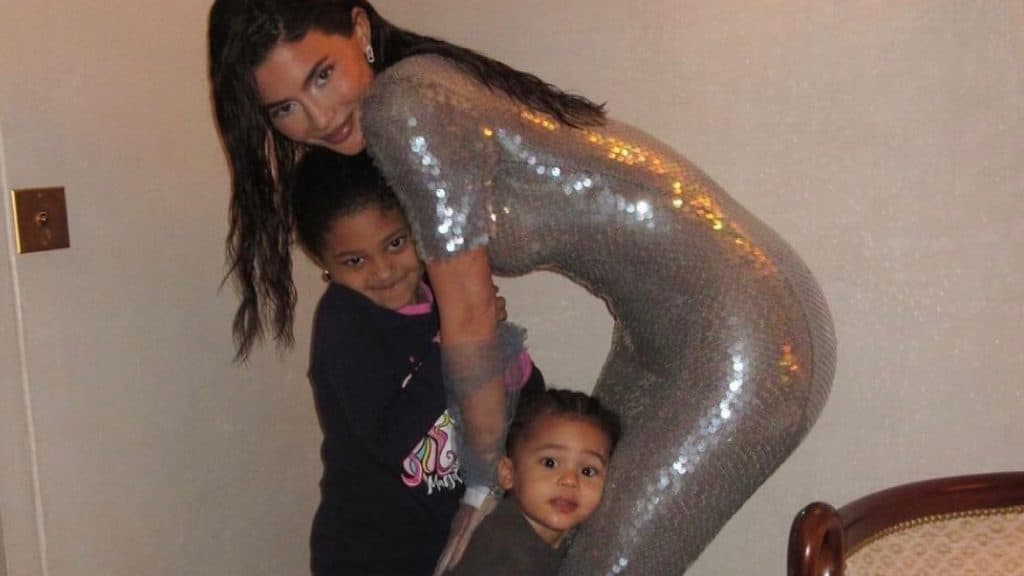 Kylie Jenner and her two children