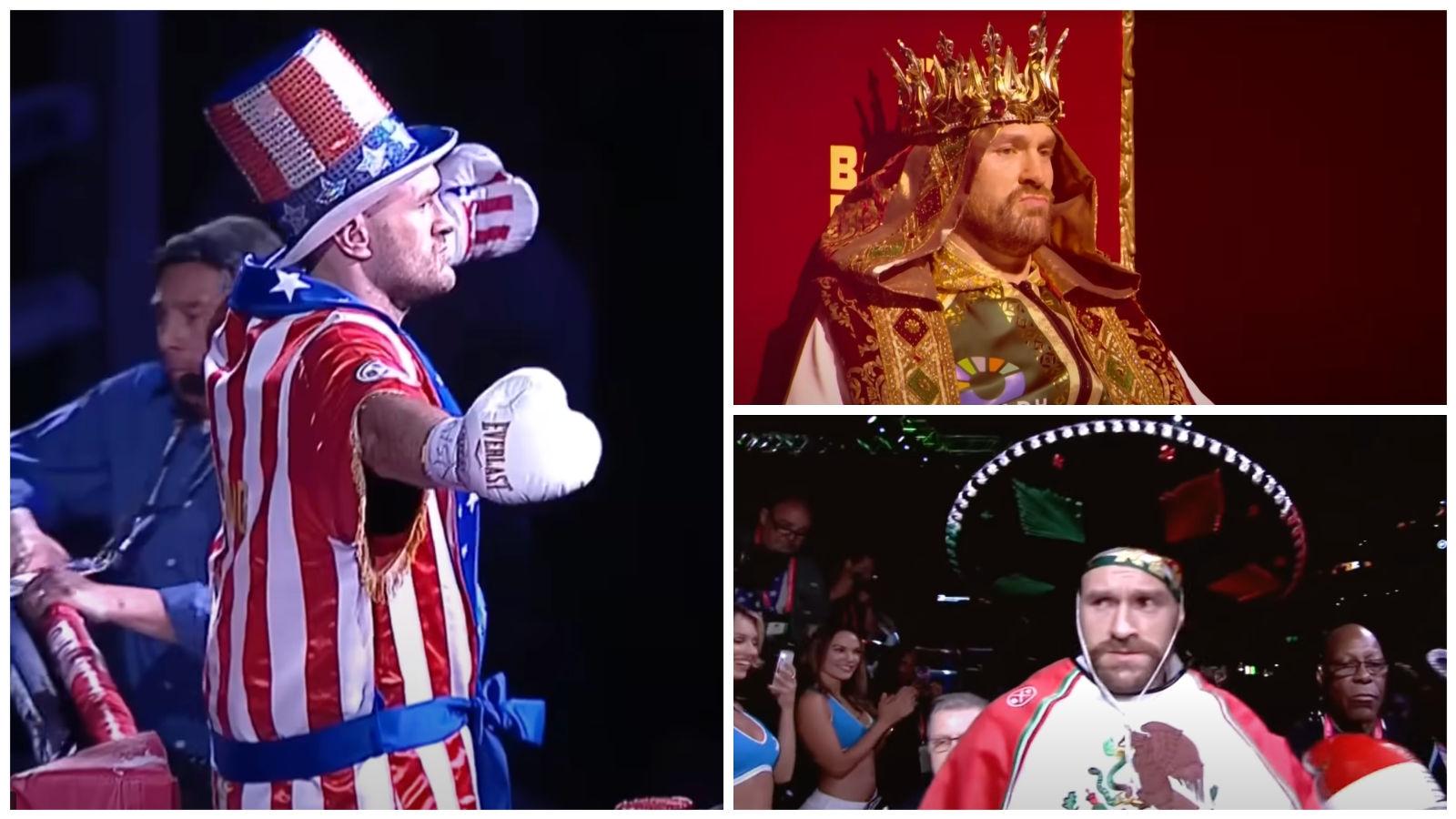 Tyson Fury and his various ring walk costumes