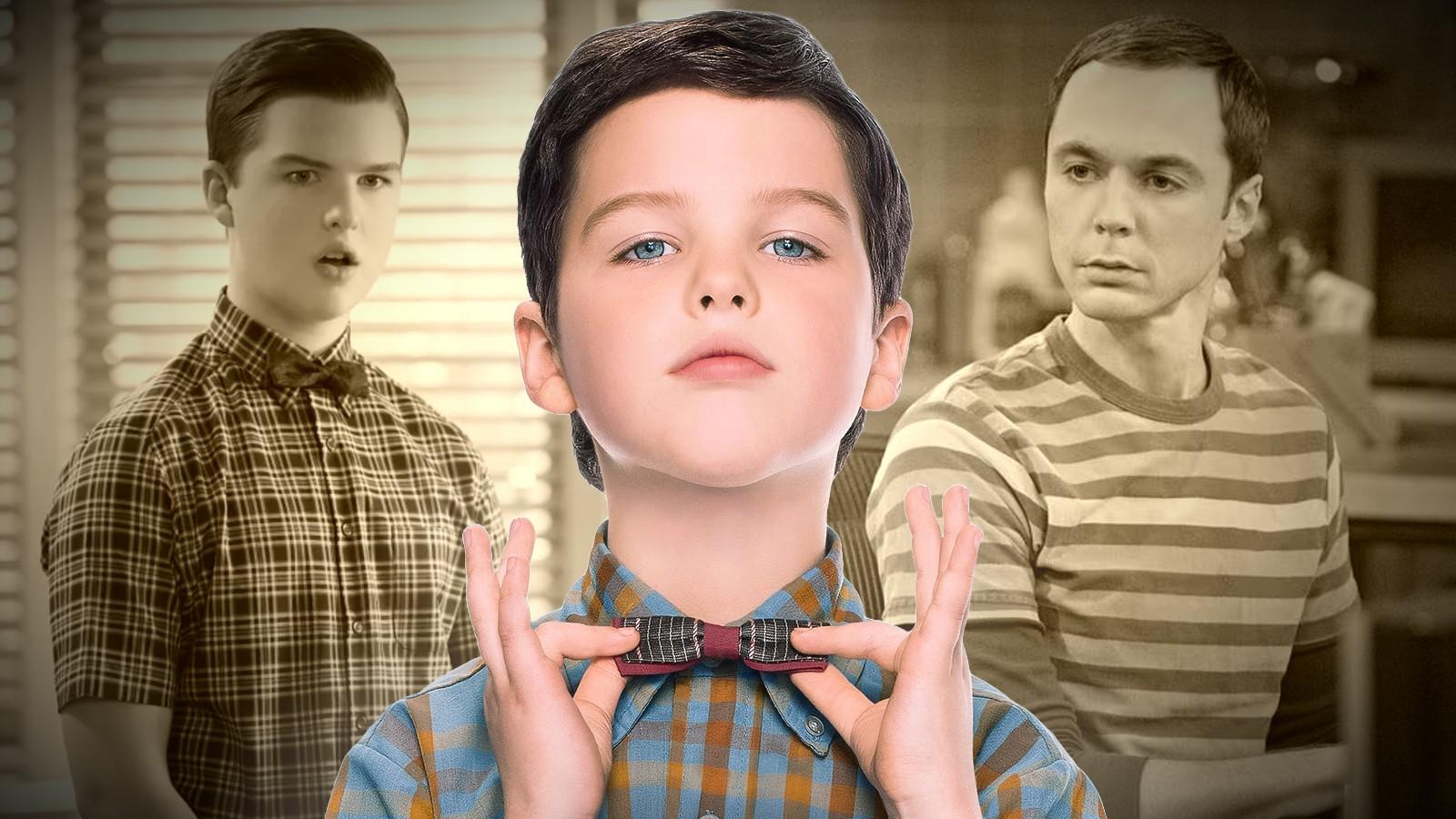 Sheldon in Young Sheldon and The Big Bang Theory