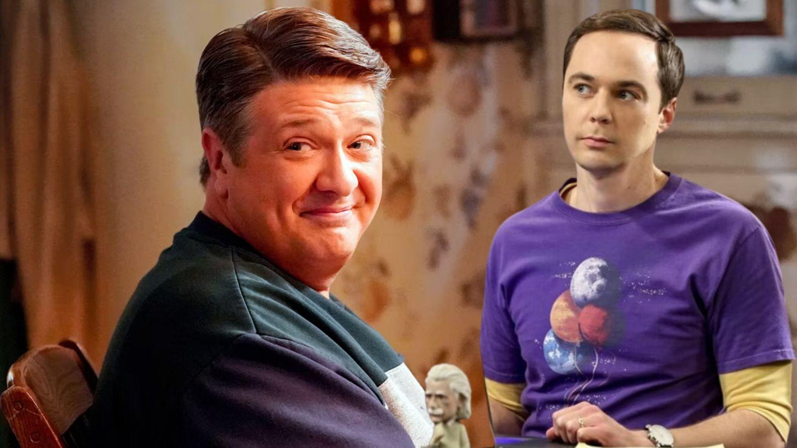George and Sheldon Cooper in the Young Sheldon finale