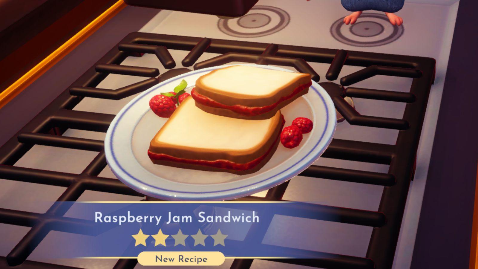 Disney Dreamlight Valley Raspberry Jam Sandwich