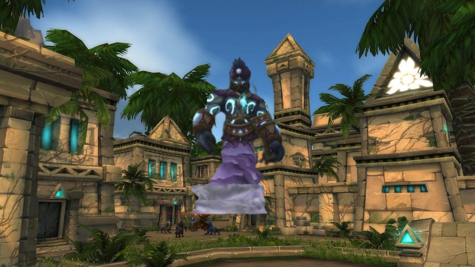 Siamat on a background of the Lost City of Tol'vir