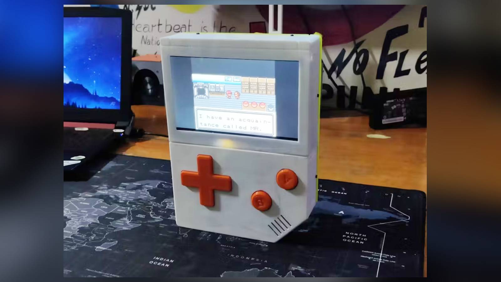 Photo of the large Game Boy project by Arnov Sharma.