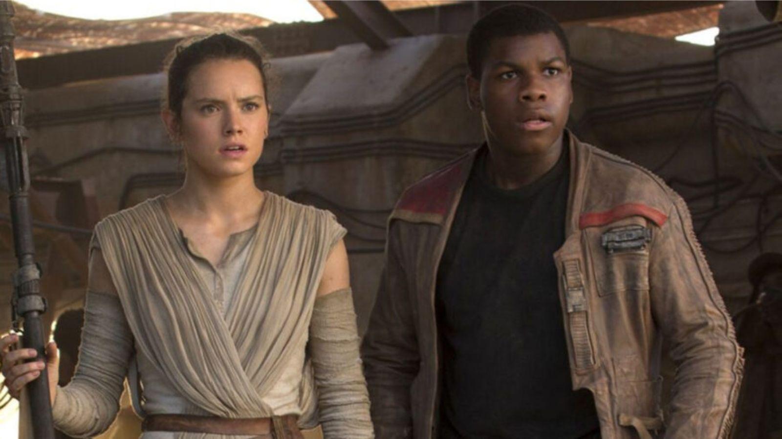 Finn and Rey still Star Wars