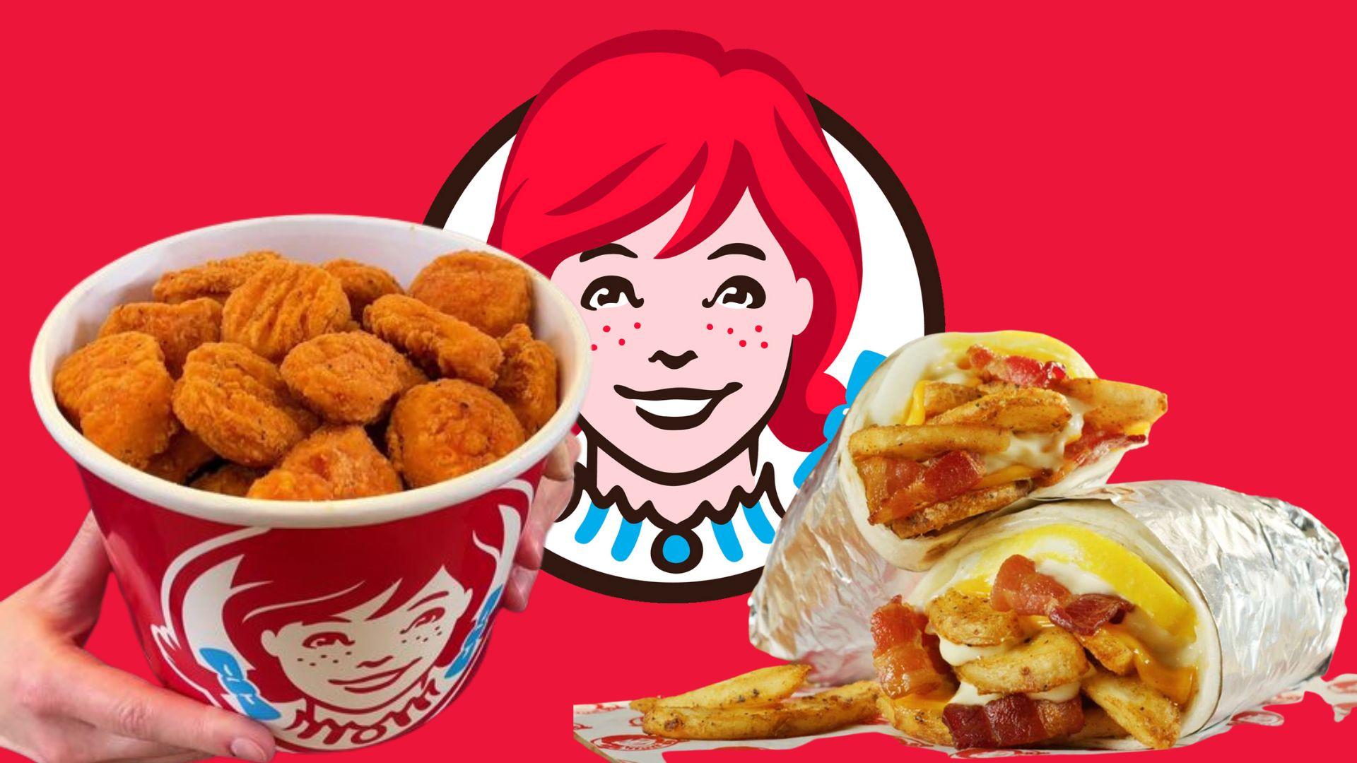 Wendy's logo and new menu items