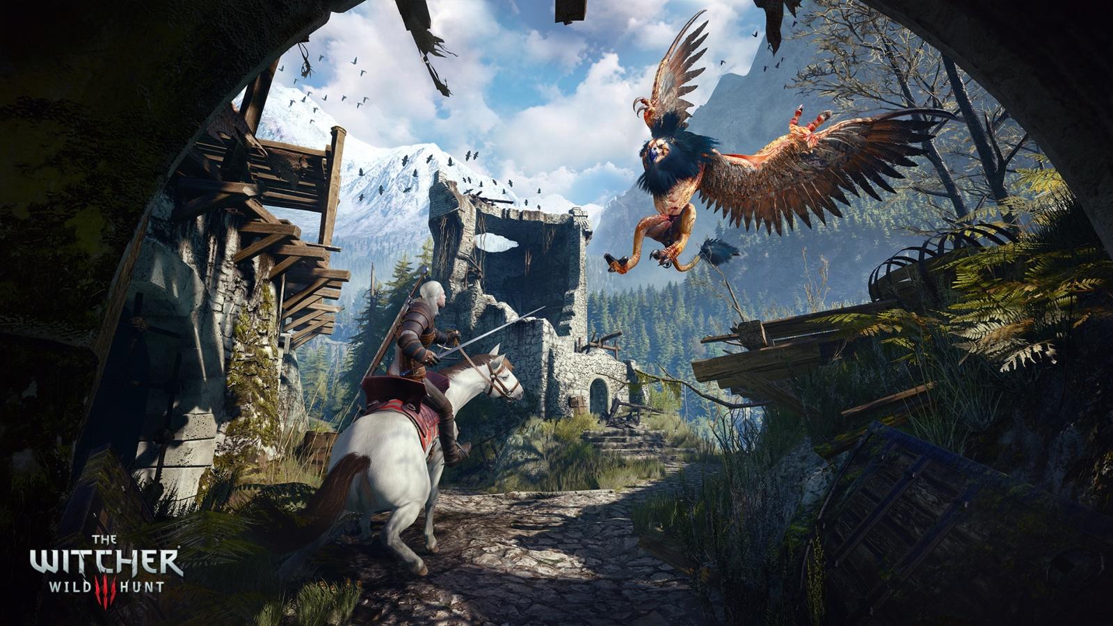 A screenshot from the game Witcher 3