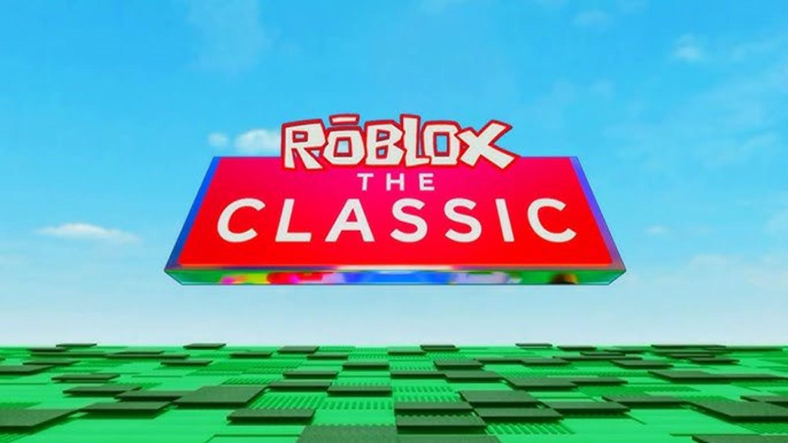 An image of the Roblox The Classic event logo.