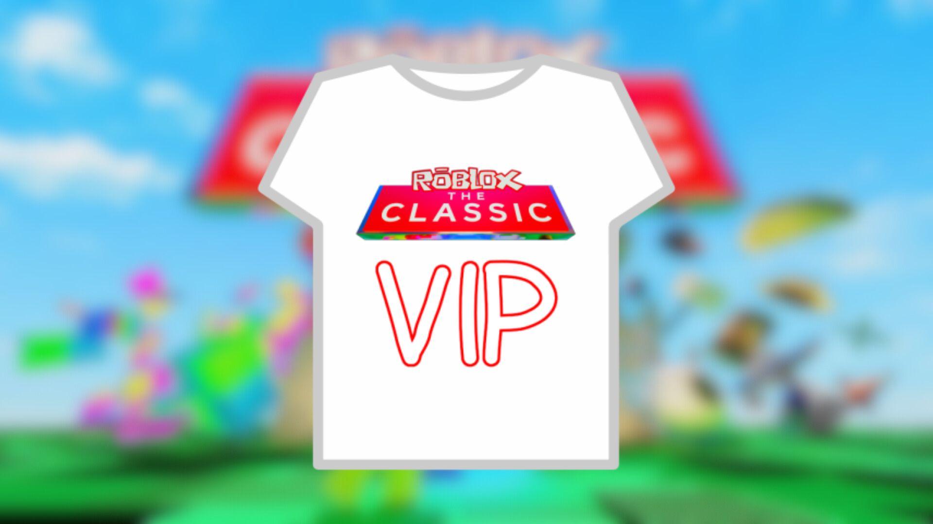 cover art featuring The Classic VIP shirt from Roblox.