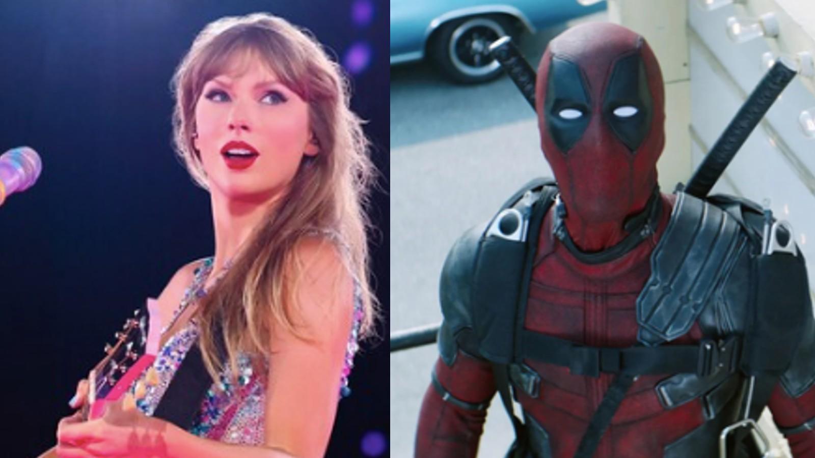 Taylor Swift in concert and Deadpool