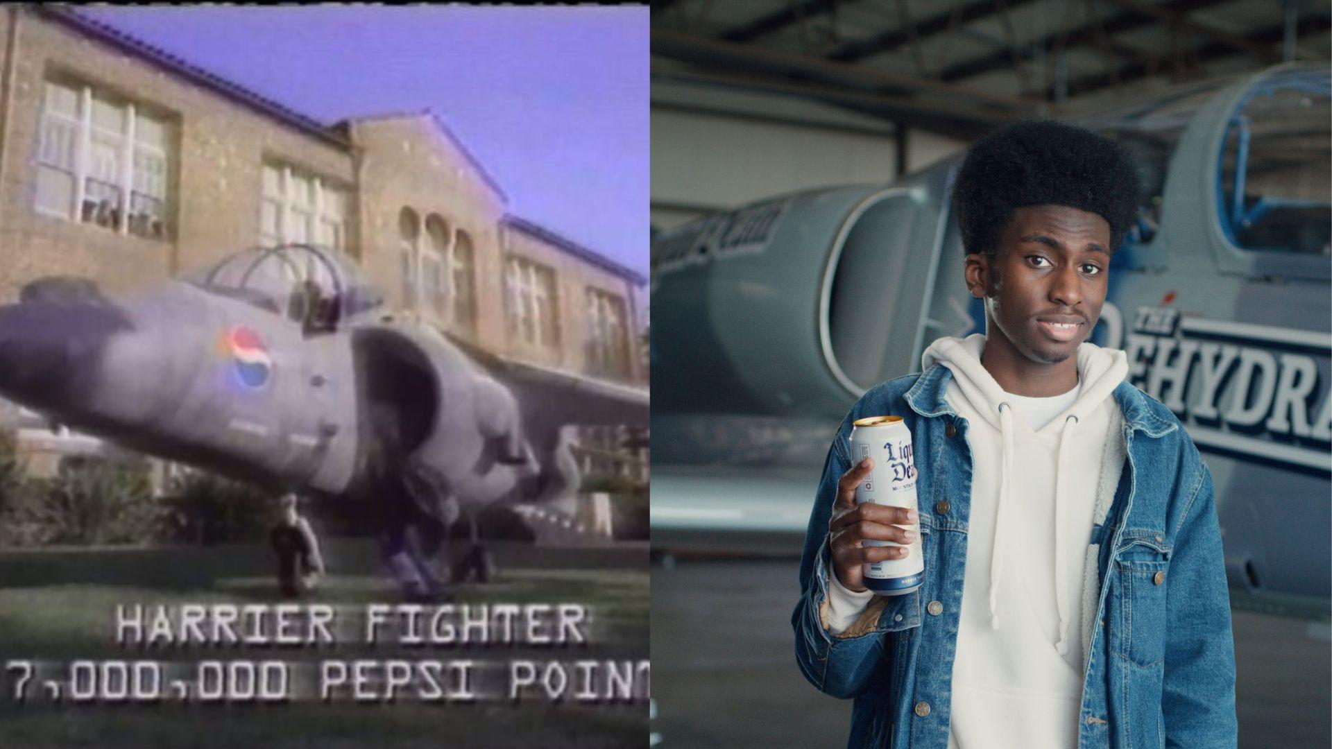Pepsi points ad and Liquid death ad
