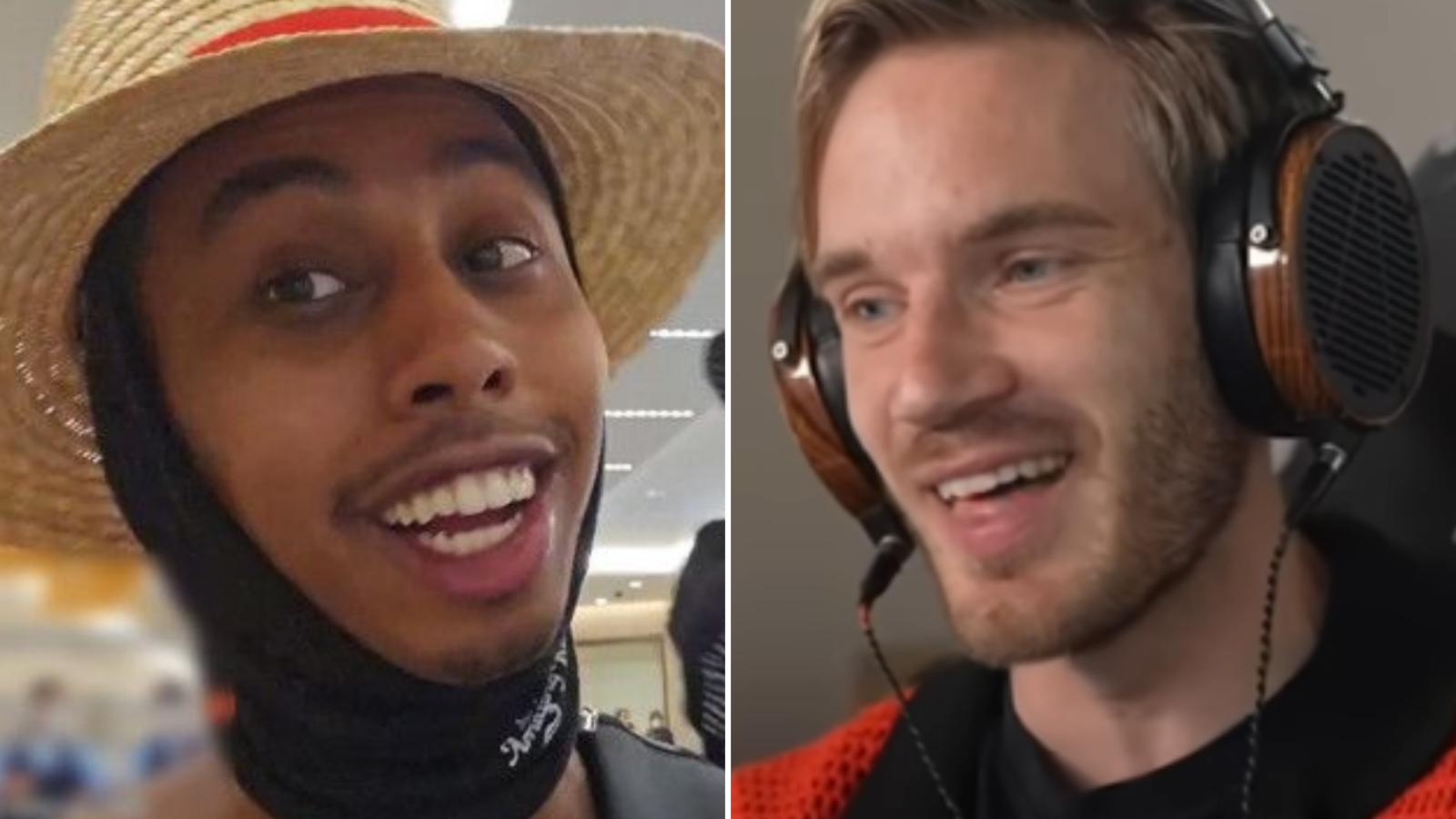 johnny somali and pewdiepie side-by-side