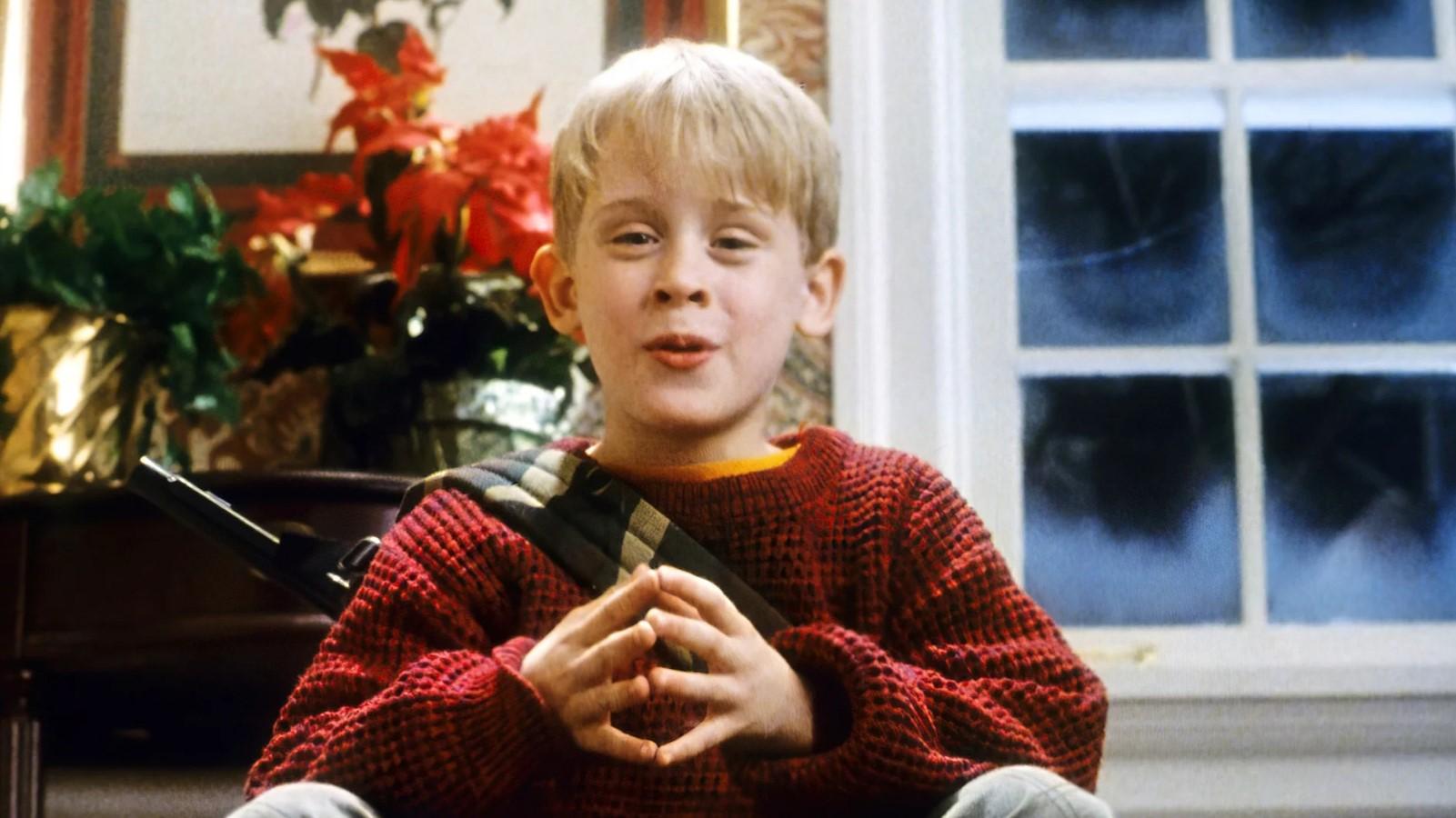 Macaulay Culkin as Kevin in Home Alone