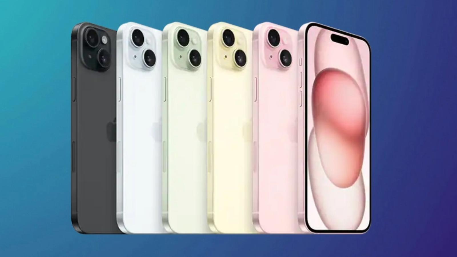 iPhone 15 Plus in all color options