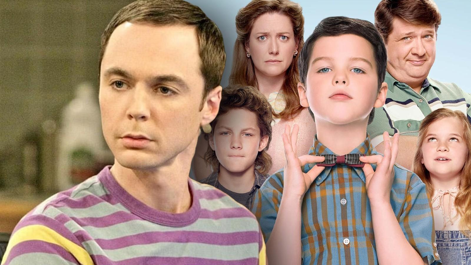 Sheldon in The Big Bang Theory and Young Sheldon's Cooper family