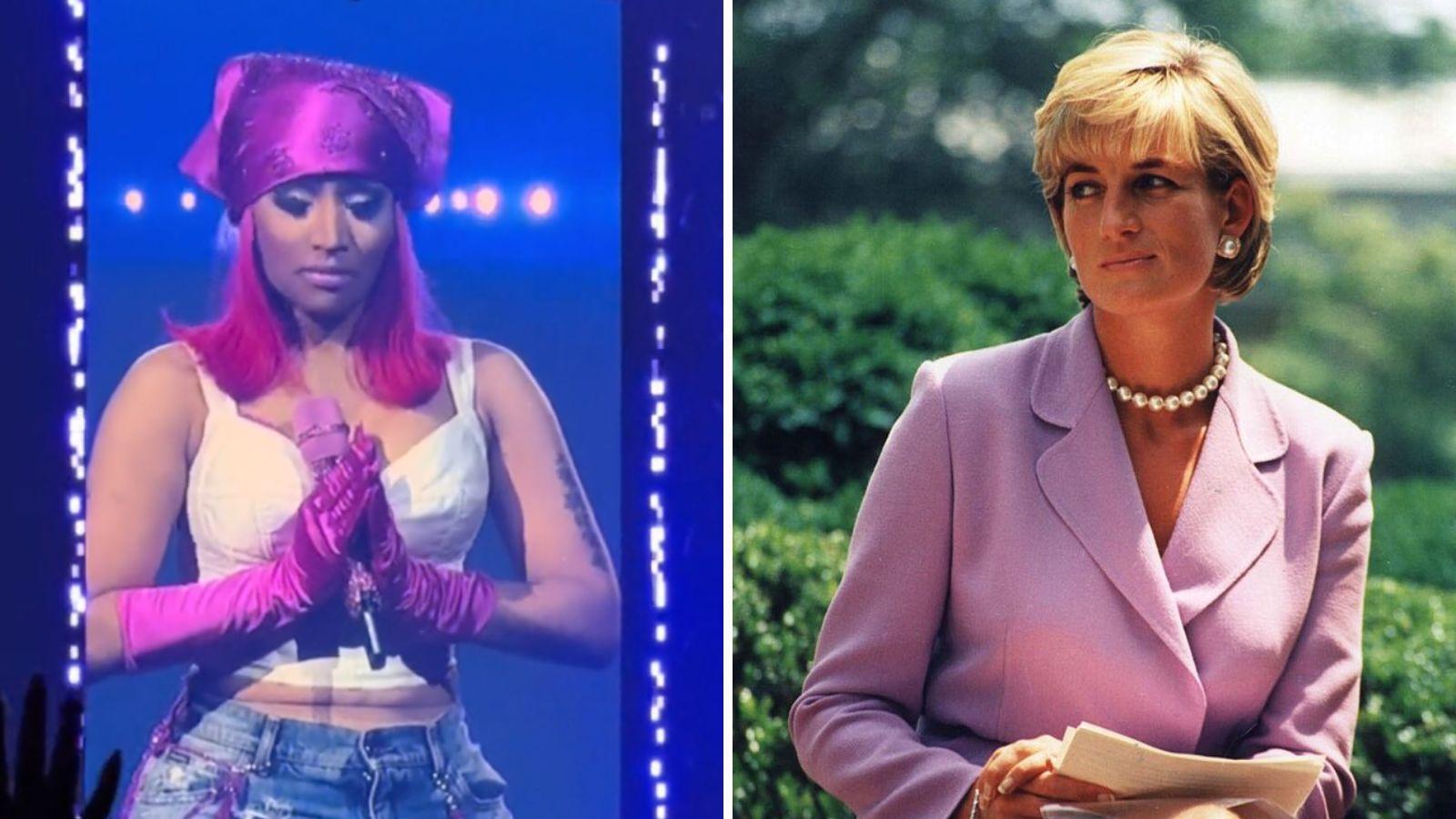 Nicki Minaj holds moment of silence for Princess Diana