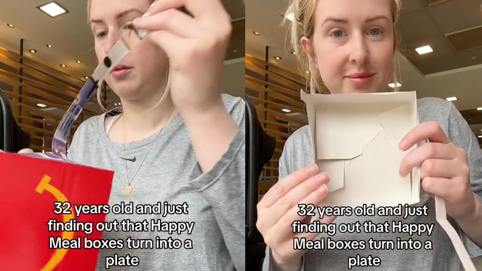 Woman's Happy Meal hack