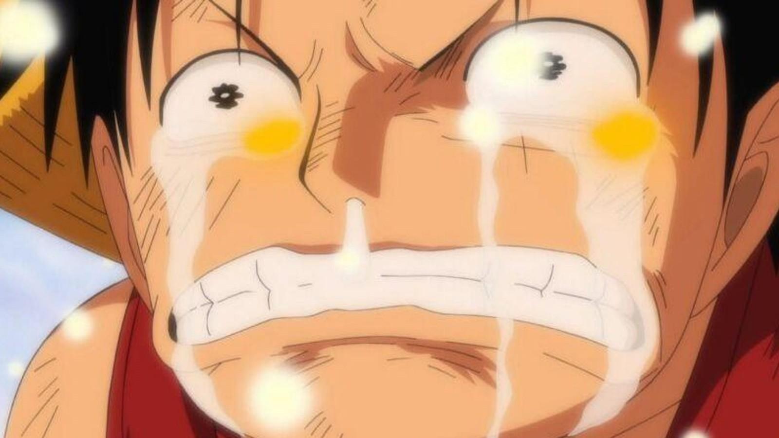 Luffy crying