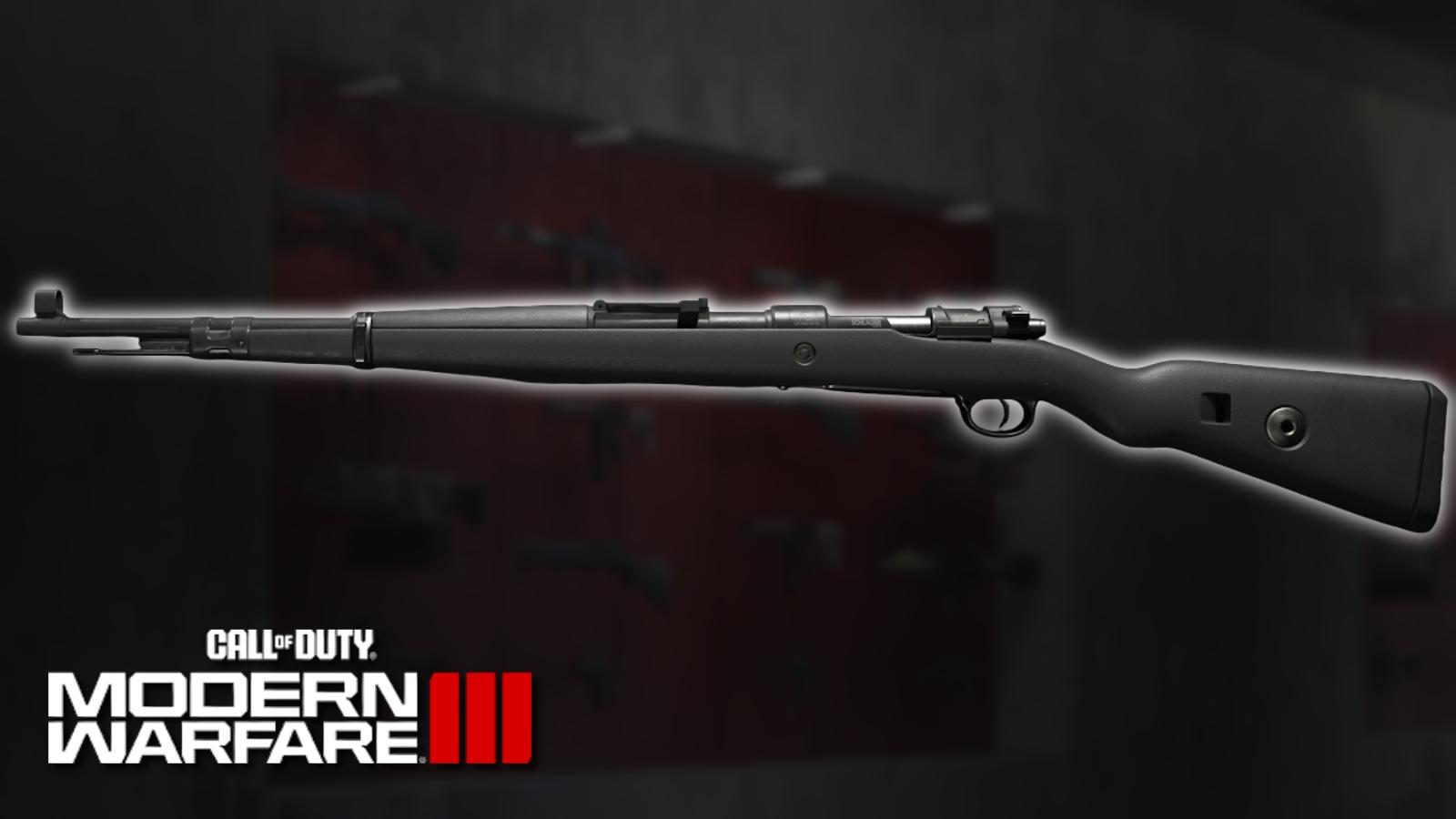 Kar98k marksman rifle in Call of Duty: Modern Warfare 3.