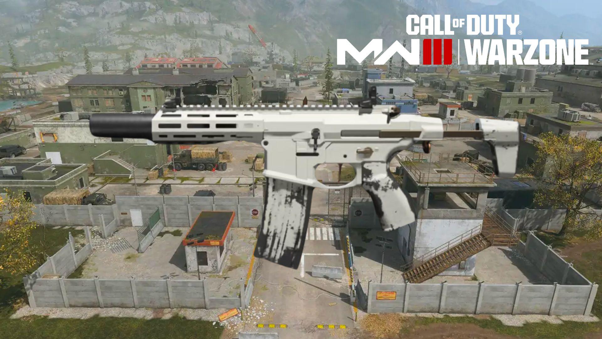 White Chimera Assault Rifle in Warzone on Urzikstan map
