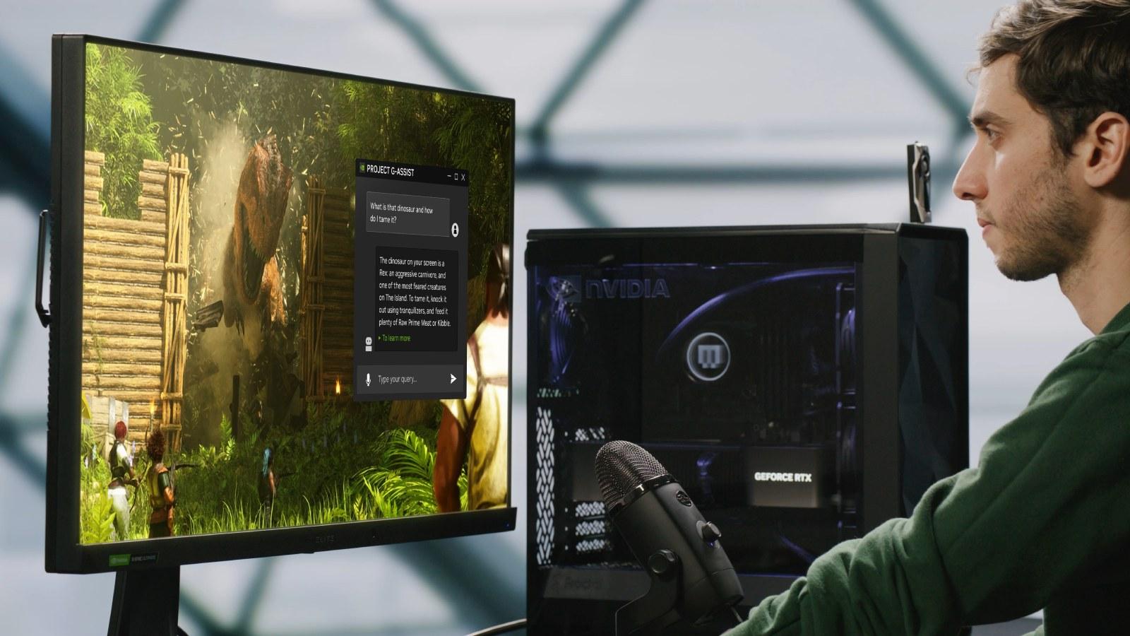 Man using Nvidia G Assist