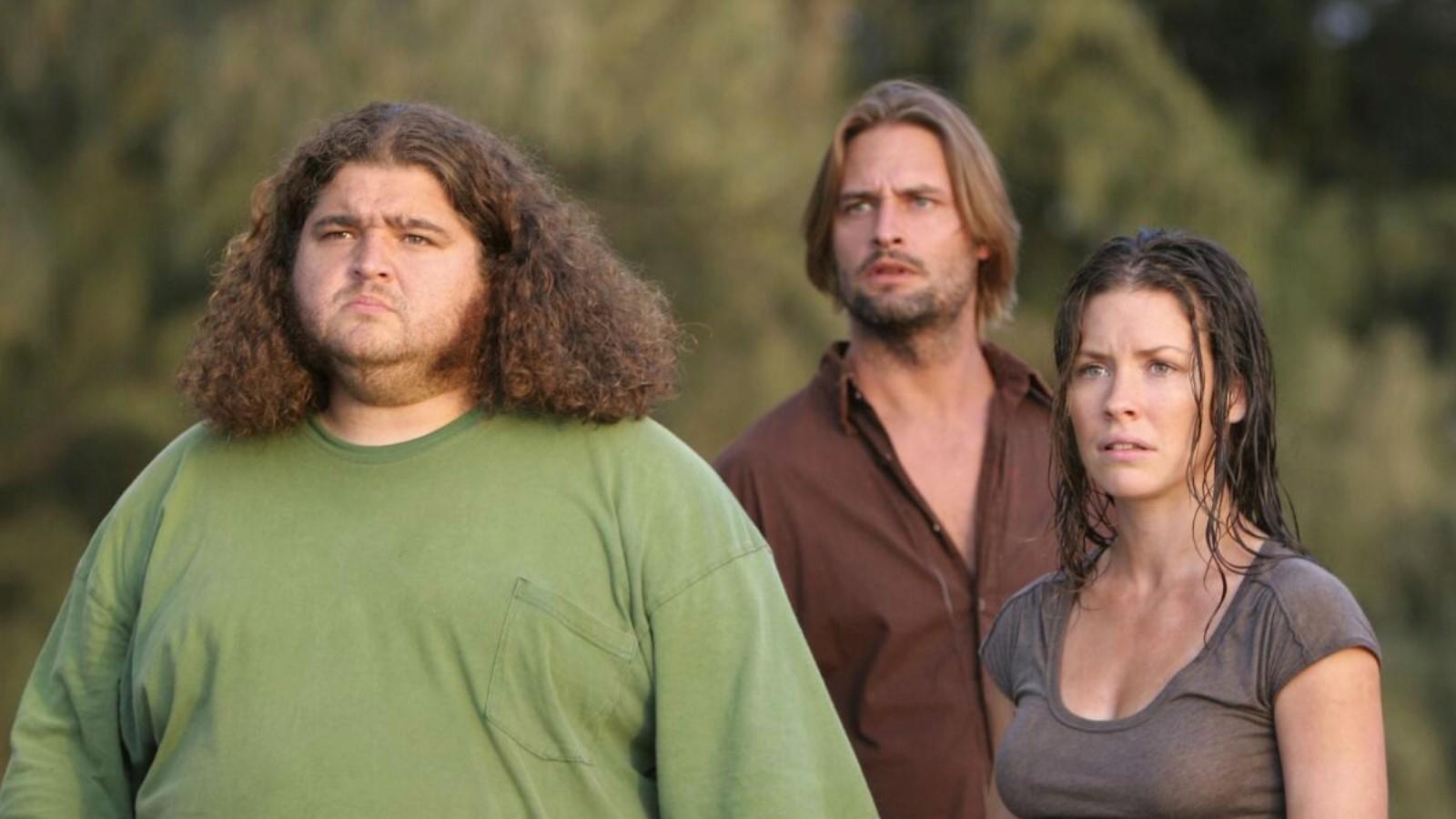 The cast of Lost staring into the distance