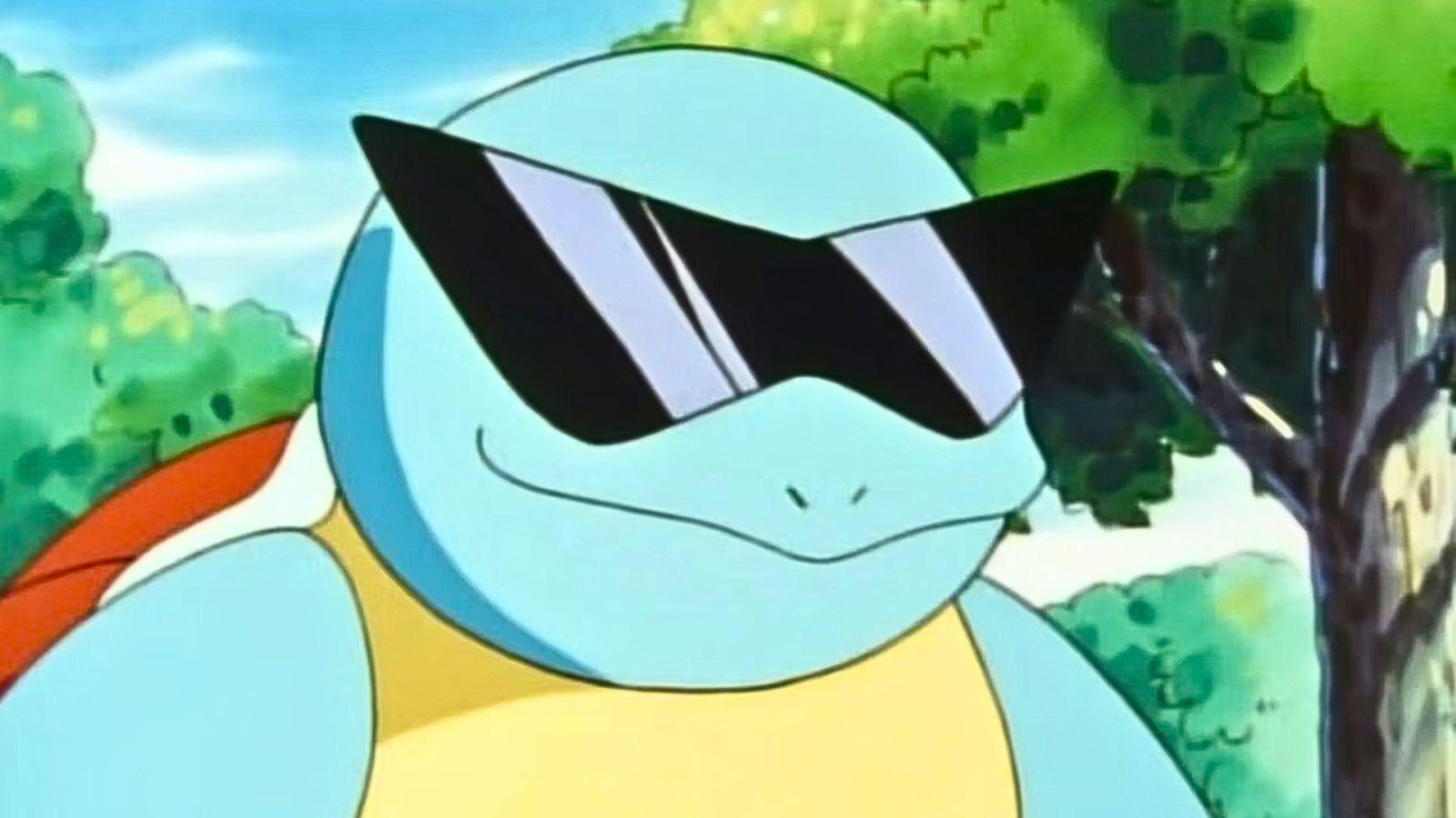 pokemon anime squirtle sunglasses squad